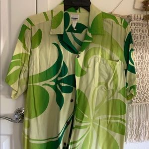 Green aloha shirt
